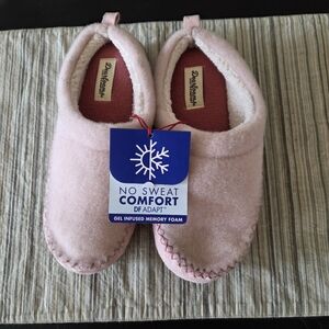 New Dearfoams Slippers Slip On Clog Soft Pink Comfort Washable Women's S 5 6